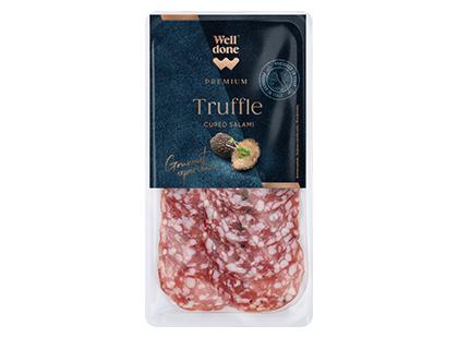 Vytintas pjaustytas saliamis su trumais WELL DONE PREMIUM*, nerūš., 80 g