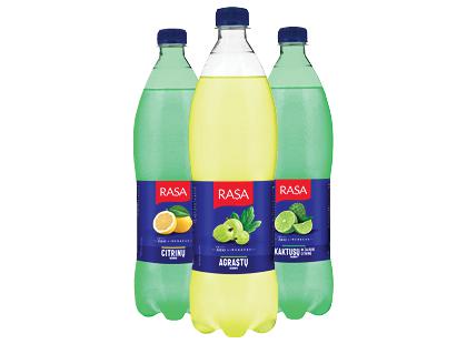 Gazuotas gėrimas RASA*, 3 rūšių, 1 l