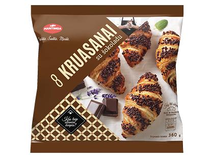 Prekė: Šaldyti kruasanai su šokoladu MANTINGA*, 1 pak. (8 vnt. × 45 g)