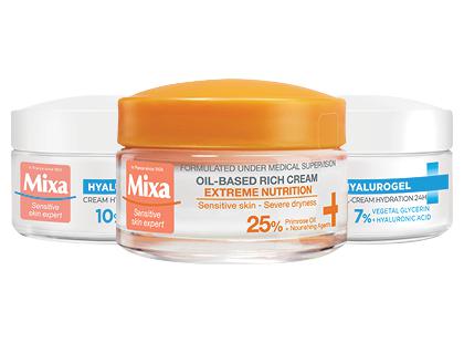 Veido kremas MIXA*, 3 rūšių, 50 ml