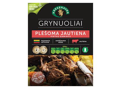 Virta plėšoma jautiena KREKENAVOS GRYNUOLIAI*, a. r., fasuota, 1 kg