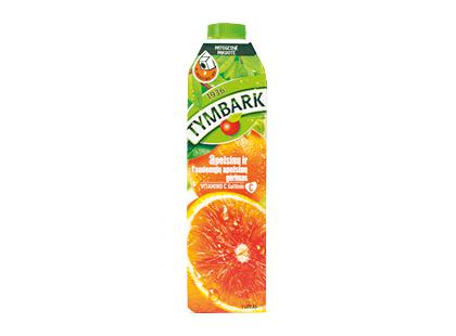 Apelsinų ir raudonųjų Sicilijos apelsinų sulčių gėrimas TYMBARK, 1 l