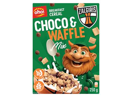 Prekė: Pieninio šokolado ir vaflių skonio sausi pusryčiai OHO! ŽALGIRIS*, 250 g