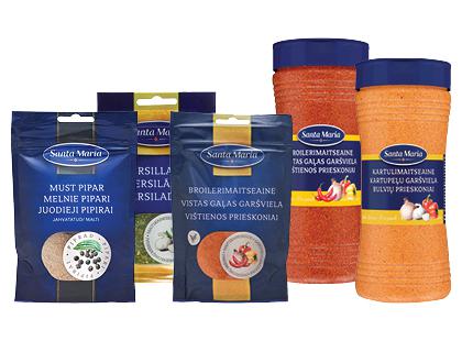 Perkant 2 ar daugiau prieskonių SANTA MARIA, taikoma 30 % nuolaida*