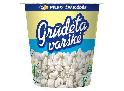 Prekė: Grūdėta varškė PIENO ŽVAIGŽDĖS*, 7 % rieb., 350 g