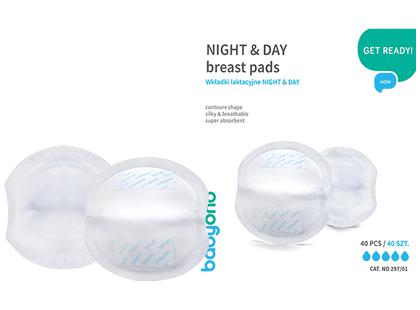 Liemenėlės įklotai BABYONO NIGHT & DAY*, 1 pak. (40 vnt.)