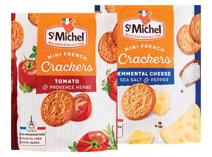 Prekė: Sūrūs krekeriai ST. MICHEL*, 2 rūšių, 100 g