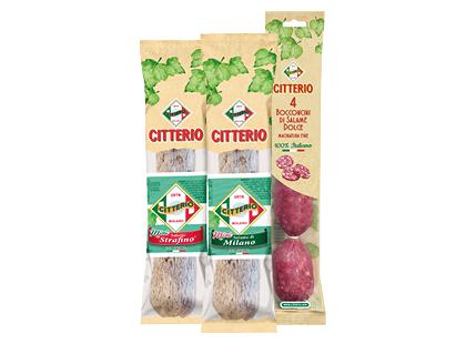 Vytintas saliamis CITTERIO*, 3 rūšių, I r., 150 g