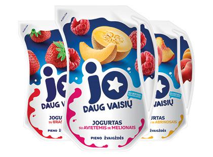 Geriamasis jogurtas JO*, 3 rūšių, 2,5 % rieb., 900 g