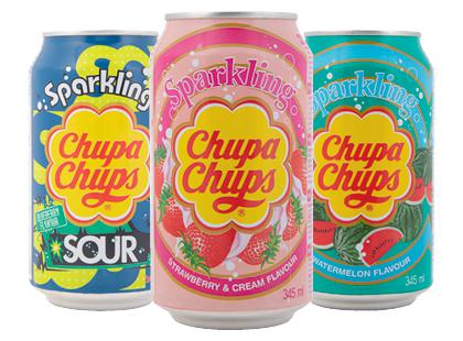 Gazuotas gėrimas CHUPA CHUPS*, 3 rūšių, 345 ml