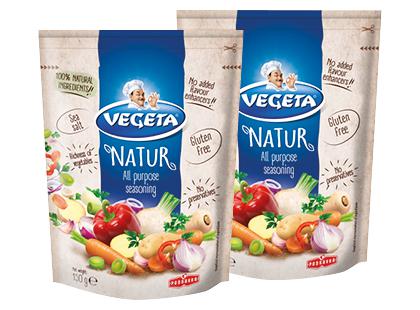 Prieskoninių daržovių mišinys VEGETA NATUR be maisto priedų, 2 pak. × 150 g