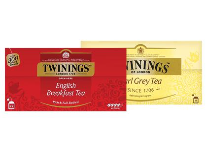 Juodoji arbata TWININGS*, 2 rūšių, 1 dėž. (25 vnt.)