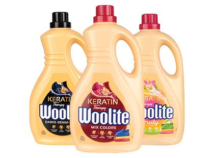 Skystasis skalbiklis WOOLITE KERATIN*, 3 rūšių, 2,7 l (45 skalb.)