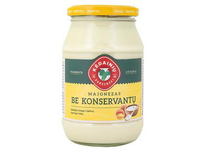 Majonezas BE KONSERVANTŲ, 62 % rieb., 430 g