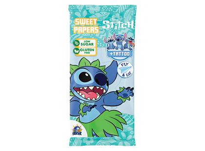 Vanilės ir braškių skonio valgomasis vaflinis popierius STITCH*, 8 g