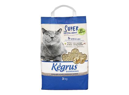 Augalinės kilmės kačių biokraikas KĖGRUS, 3 kg