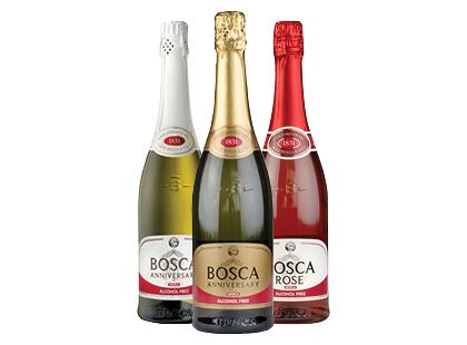 Nealkoholinis pusiau saldus putojantis vynas BOSCA*, 3 rūšių, 750 ml