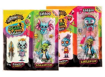 Ledinukas su tatuiruote JOHNY BEE SCARY FINGER*, 2 rūšių, 31 g