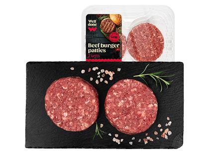 Švieži jautienos maltiniai mėsainiams WELL DONE*, 220 g
