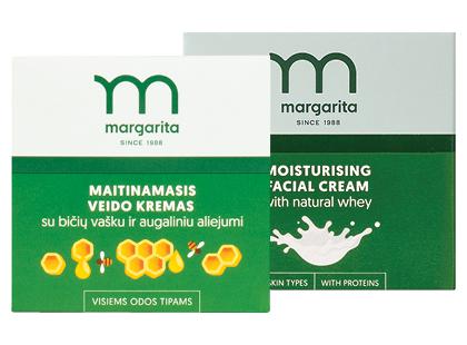 Veido kremas MARGARITA*, 2 rūšių, 50 ml