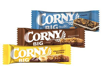 Javainių batonėlis CORNY BIG*, 3 rūšių, 40–50 g