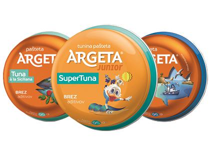 Tuno paštetas ARGETA, 3 rūšių, 95 g