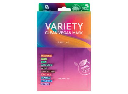 Lakštinių veido kaukių rinkinys BARULAB THE CLEAN VARIETY*, 1 dėž. (10 vnt.)