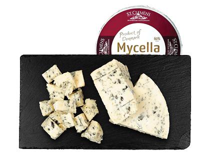 Sūris su mėlynaisiais pelėsiais MYCELLA ST. CLEMENS*, 60 % rieb. s. m., sveriamas, 1 kg