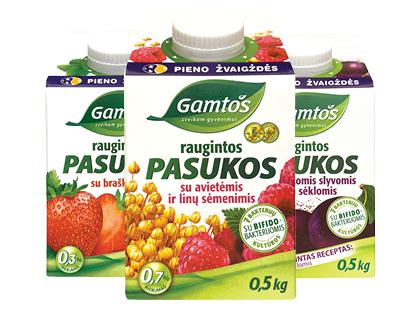 Raugintos GAMTOS pasukos*, 3 rūšių, 0,3–0,8 % rieb., 500 g