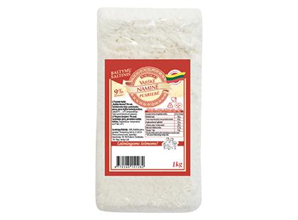 ROKIŠKIO NAMINĖ pusriebė varškė*, 9 % rieb., vakuumuota, 1 kg