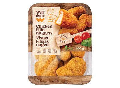 Kepti vištienos filė kepsneliai WELL DONE*, 300 g