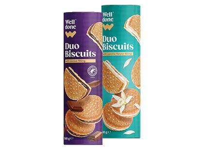 Sausainiai su įdaru WELL DONE*, 2 rūšių, 500 g