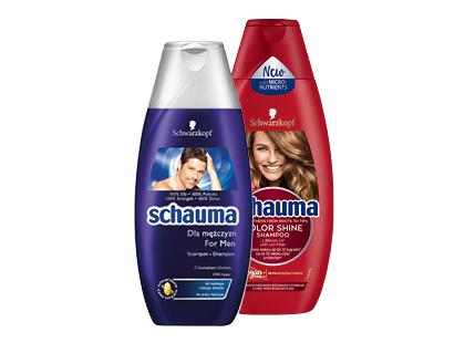 Prekė: Plaukų šampūnas SCHAUMA, 2 rūšių, 400 ml