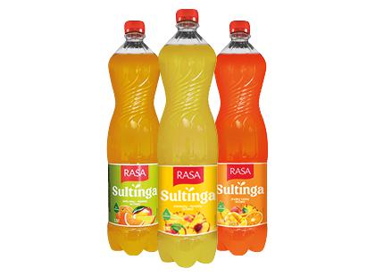 Gaivusis gėrimas RASA SULTINGA*, 3 rūšių, 1,5 l