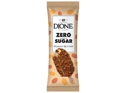 Valgomieji žemės riešutų ledai ant pagaliuko DIONE su saldikliu*, 70 g