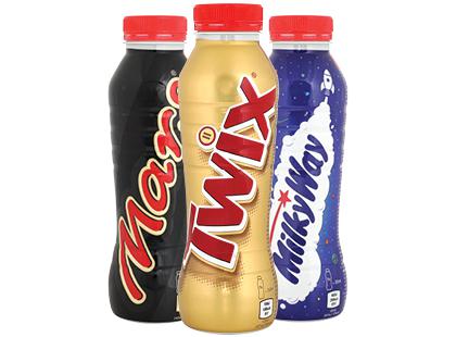Pieno gėrimas TWIX; MARS; MILKY WAY*, 3 rūšių, 1,3–2 % rieb., 350 ml