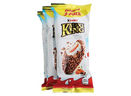 Pieno batonėlių rinkinys KINDER MAXI KING*, 1 pak. (3 pak. × 35 g)