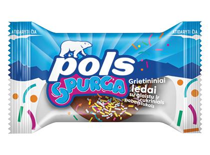 Valgomieji ledai POLS SPURGA su cukraus gabalėliais*, 60 g