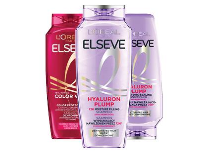 Plaukų šampūnas; kondicionierius L’OREAL ELSEVE*, 3 rūšių, 400 ml