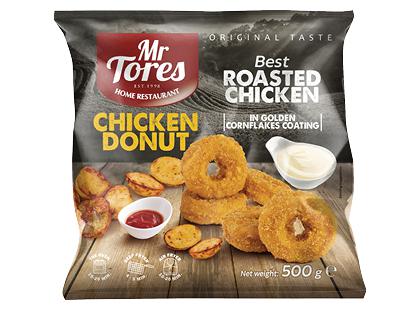 Šaldyti vištienos krūtinėlės kepsneliai MR TORES su sūriu*, 500 g