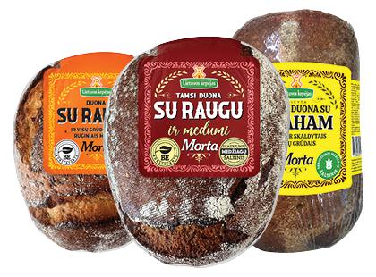 Duona MORTA*, 3 rūšių, 450–500 g