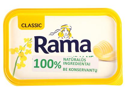 Prekė: Margarinas RAMA CLASSIC, 75 % rieb., 450 g
