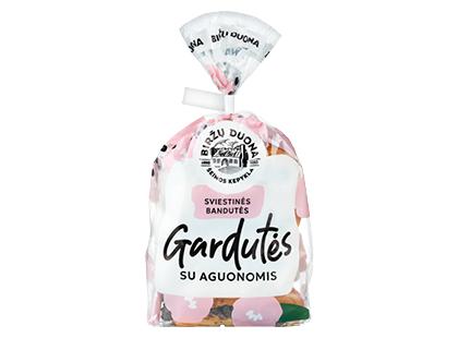 Prekė: BIRŽŲ DUONOS sviestinės bandutės GARDUTĖS su aguonų įdaru*, 250 g