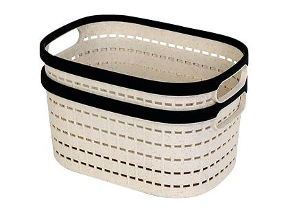 Plastikinių krepšių rinkinys HOME EXPERT*, 3 rūšių, 24 × 17 × 12 cm, 1 rink. (2 vnt.)