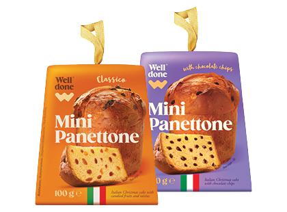 Kalėdinis pyragas-mini panetonė WELL DONE*, 2 rūšių, 100 g