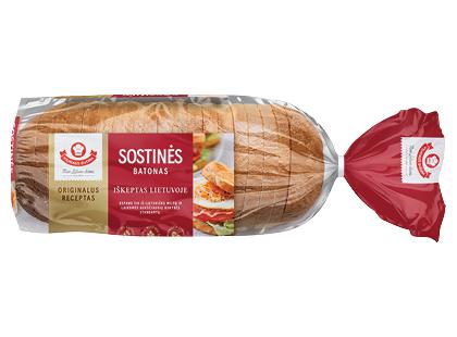 Raikytas SOSTINĖS batonas VILNIAUS DUONA*, 400 g