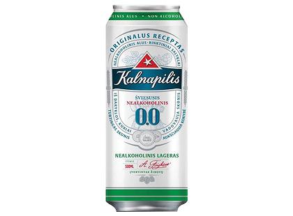 Nealkoholinis šviesusis KALNAPILIO alus, 500 ml