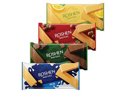 Vafliai ROSHEN*, 5 rūšių, 2 pak. × 216 g