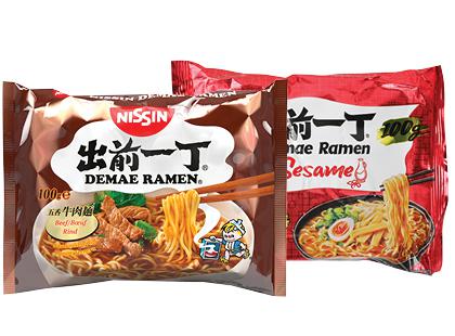 Prekė: Makaronų sriuba NISSIN DEMAE RAMEN, 2 rūšių, 100 g