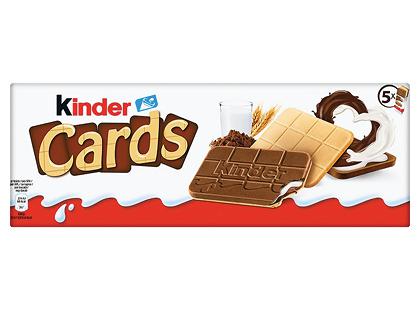 Sausainiai KINDER CARDS*, 128 g, 1 dėž. (5 vnt.)